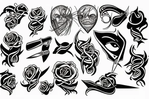 Twisted the knife, and opened your eyes tattoo idea