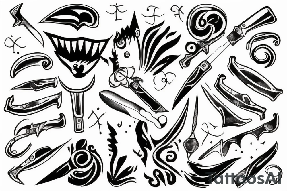 Twisted the knife, and opened your eyes tattoo idea