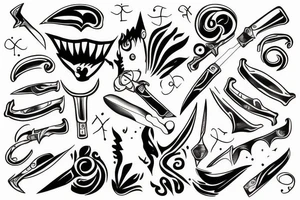 Twisted the knife, and opened your eyes tattoo idea