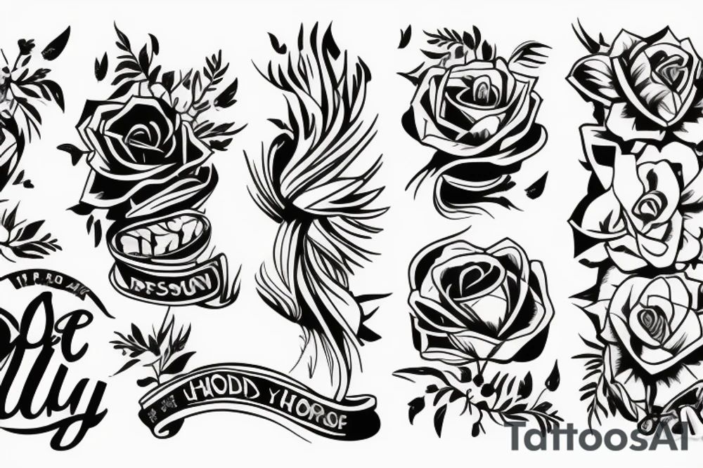 Hold your colours against the wall tattoo idea