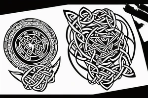 Celtic father daughter tattoo idea