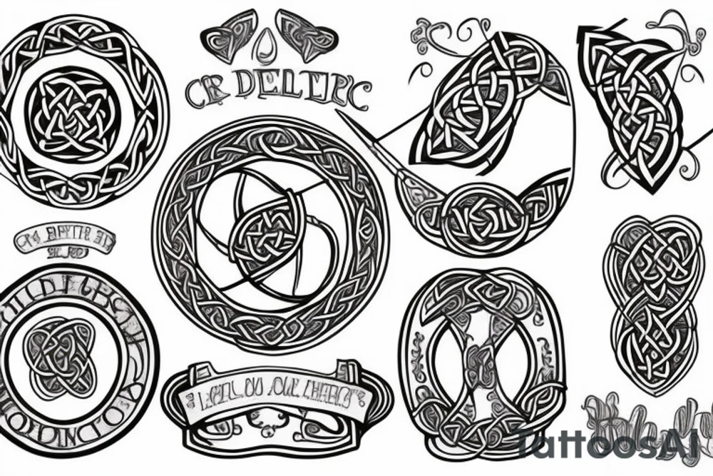 Celtic father daughter tattoo idea