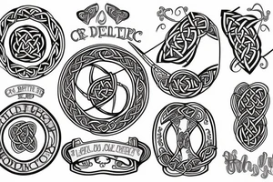 Celtic father daughter tattoo idea