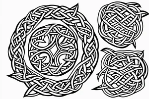 Celtic father daughter knot with Lillies tattoo idea