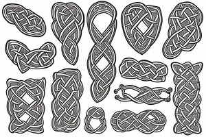 Celtic father daughter knot with Lillies tattoo idea