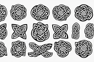 Celtic father daughter knot with Lillies tattoo idea