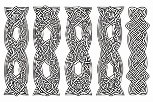 Celtic father daughter knot with Lillies tattoo idea