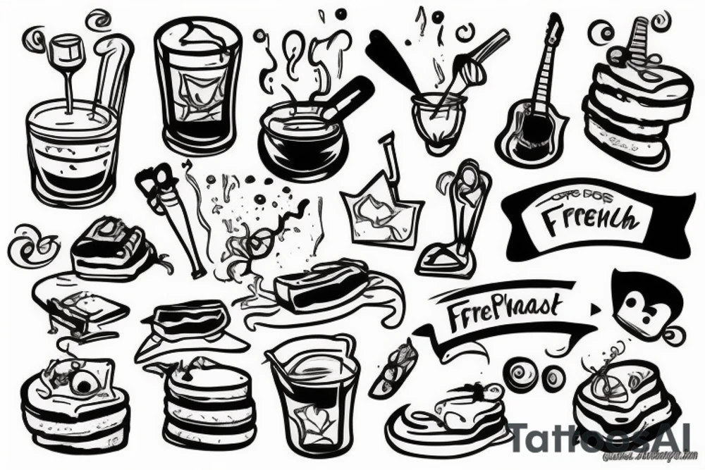 french toast tattoo idea