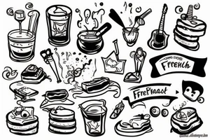 french toast tattoo idea