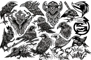 Viking ravens tattoo idea