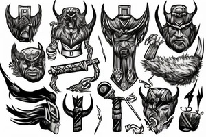 Norse heathens thor tattoo idea