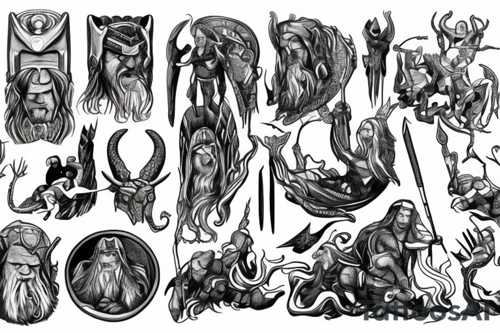 Norse heathens thor tattoo idea