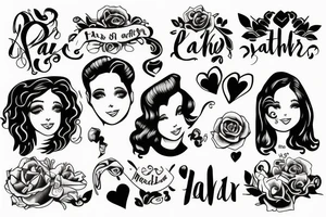 Father, daughters tattoo idea
