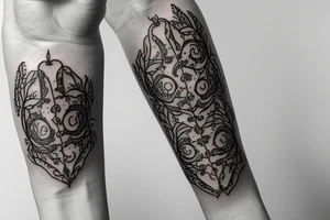 an ivy chain on forearm tattoo idea