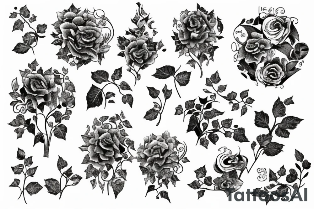 an ivy chain tattoo idea