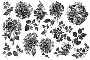 an ivy chain tattoo idea