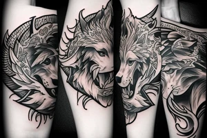 white wolf tatto tattoo idea