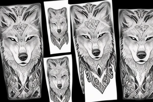 white wolf tatto tattoo idea