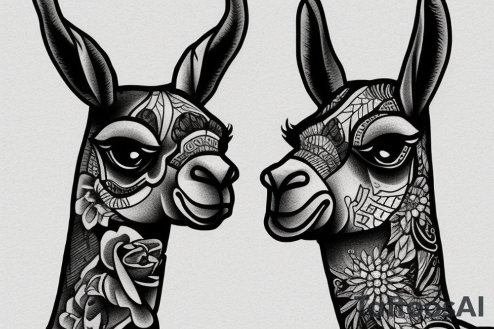 Llama tattoo idea
