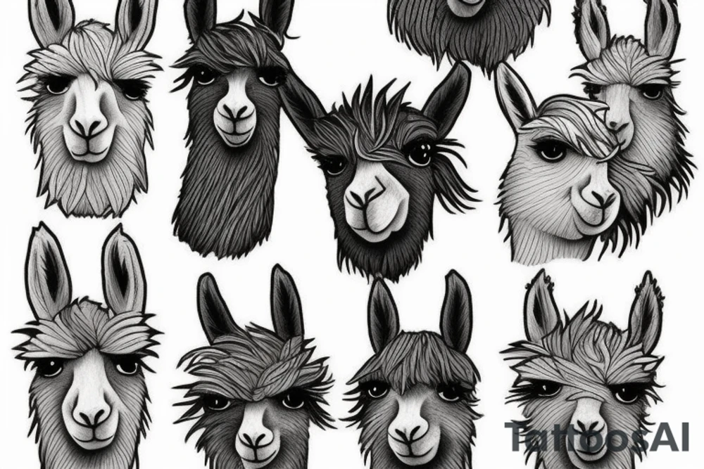 Llama tattoo idea