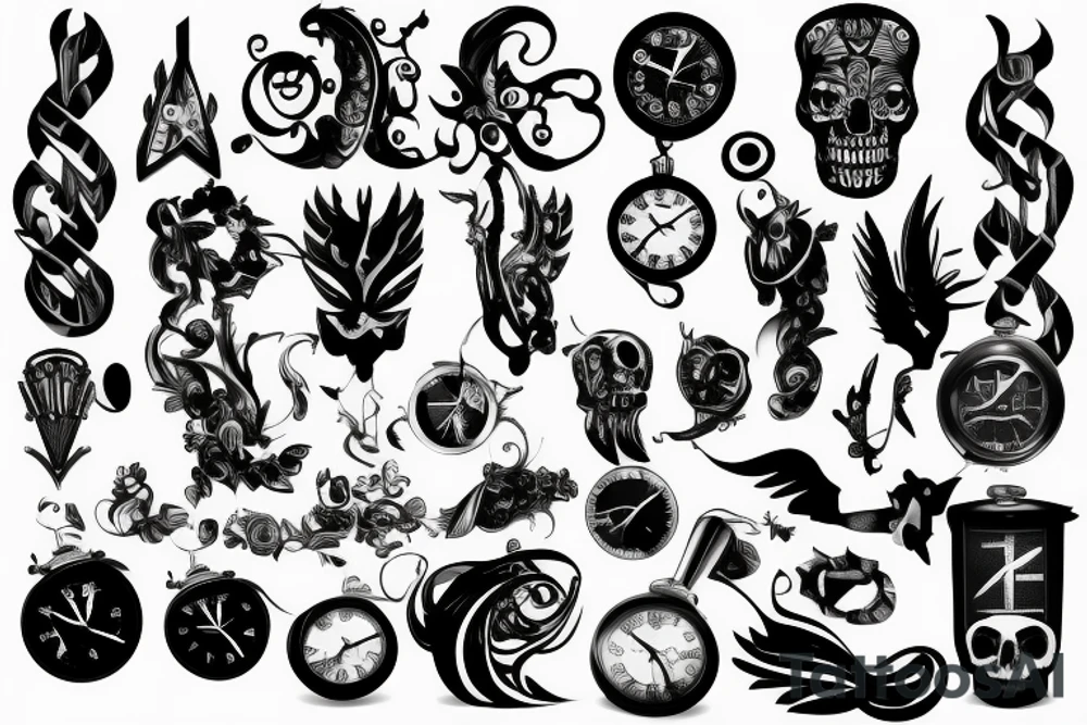 time tattoo idea