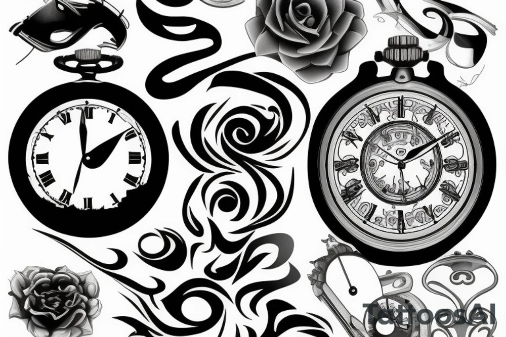 time tattoo idea