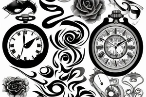 time tattoo idea