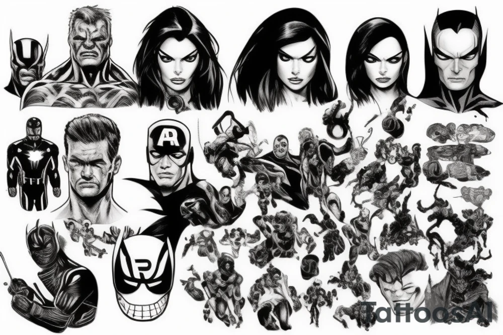 marvel movie tattoo idea