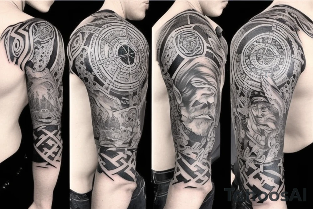 vikings
full sleeve tattoo idea