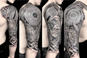 vikings
full sleeve tattoo idea