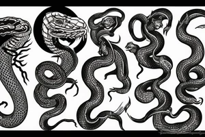 snake eating it’s own tail tattoo idea