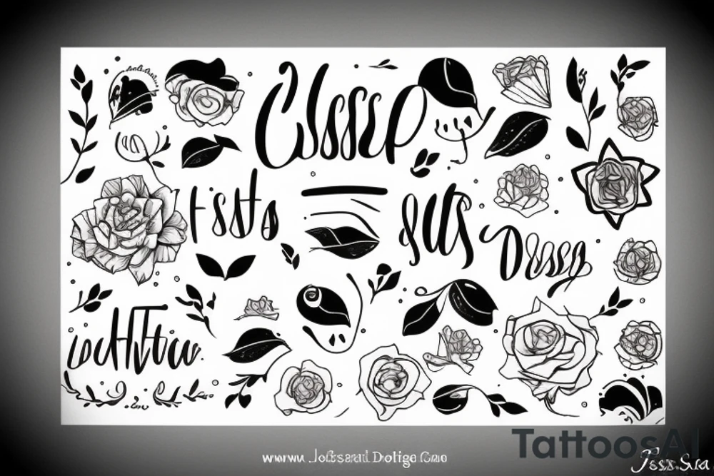 The name Jessica tattoo idea