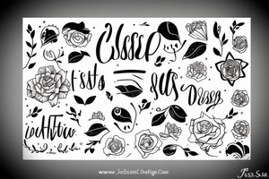 The name Jessica tattoo idea