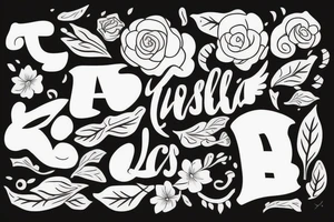 The name Jessica tattoo idea