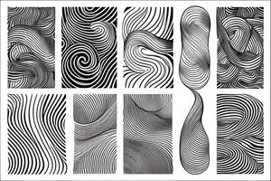 geometric waves tattoo idea