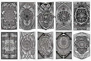 geometric mandala tattoo idea