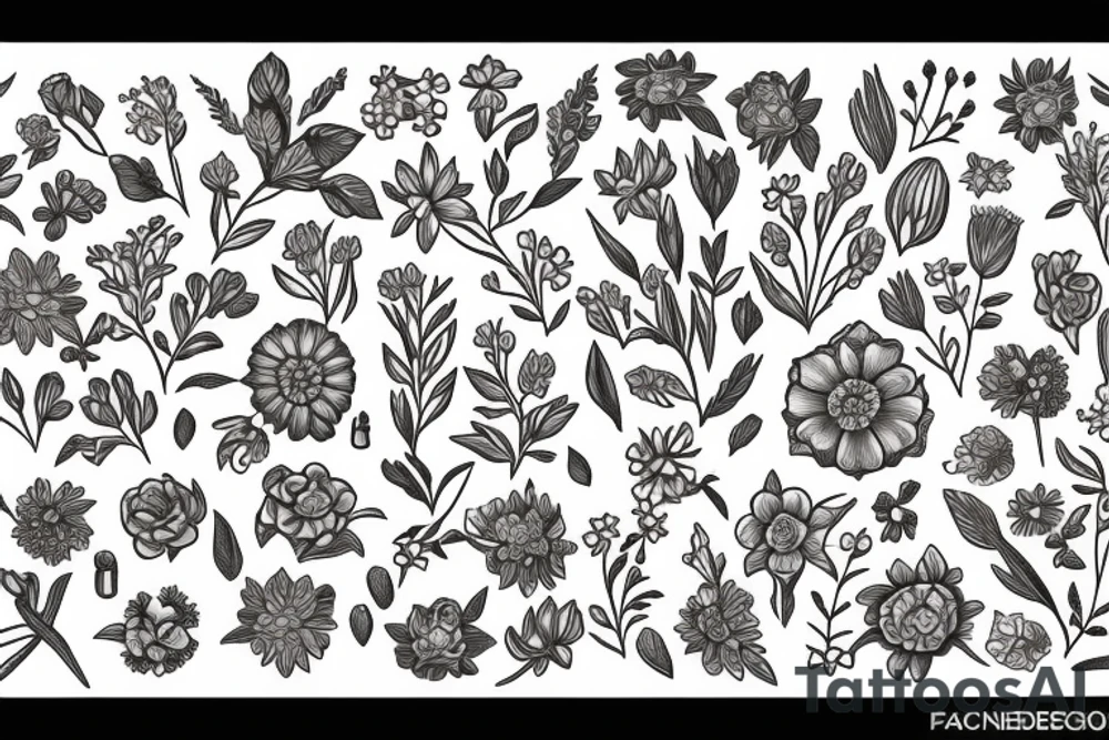 Wildflowers tattoo idea