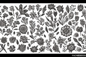 Wildflowers tattoo idea