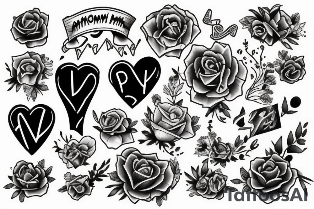 Mom and dad tattoo idea
