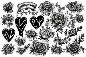 Mom and dad tattoo idea