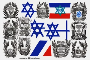 Israeli flag tattoo idea