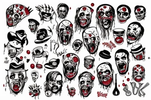 Bloody bucket tattoo idea