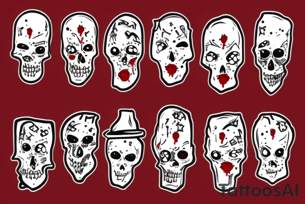Bloody bucket tattoo idea