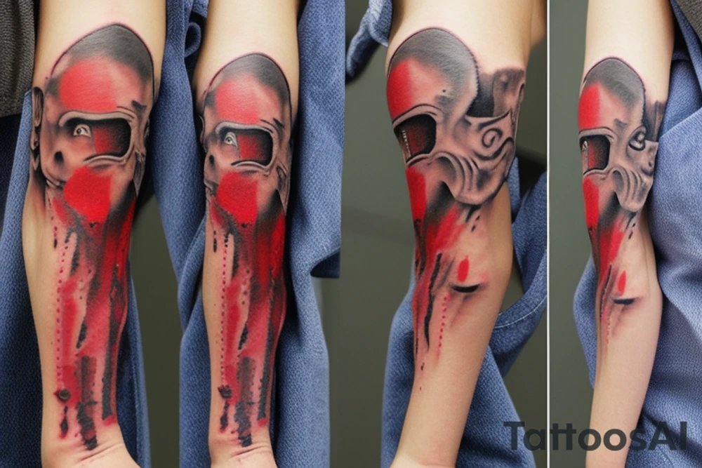 Bloody bucket tattoo idea