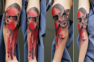 Bloody bucket tattoo idea