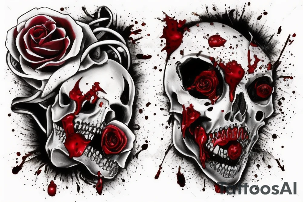 Bloody bucket tattoo idea