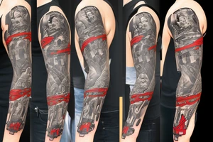 Cartoon reaper with machine gun tattoo idea