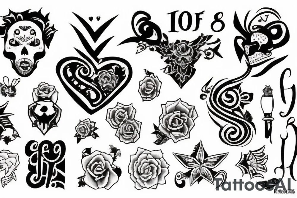 1 out of 8 tattoo idea