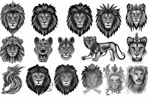 Lion Sin of Pride, Mythical, Greek, tattoo idea