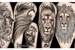 Lion Sin of Pride, Mythical, Greek, tattoo idea